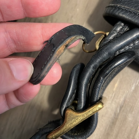 COACH 9951 CLASSIC BLACK SHOULDER SADDLE BAG CROSSBODY - Picture 7 of 17